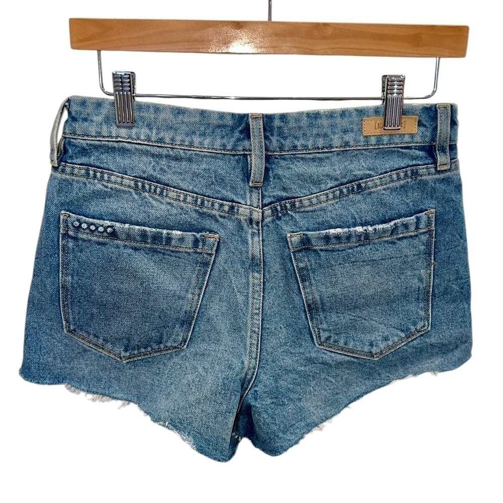 NWT BLANKNYC The Barrow Vintage High-Rise Distressed Shorts After Shock - Picture 4 of 4